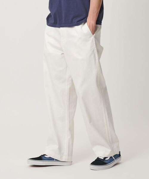 California General Store(California General Store)の「<CGS.>オーガニック コットンチノ パンツ(チノパンツ・メンズ・ホワイト/ネイビー・XL/M/S/L)」の4枚目の写真