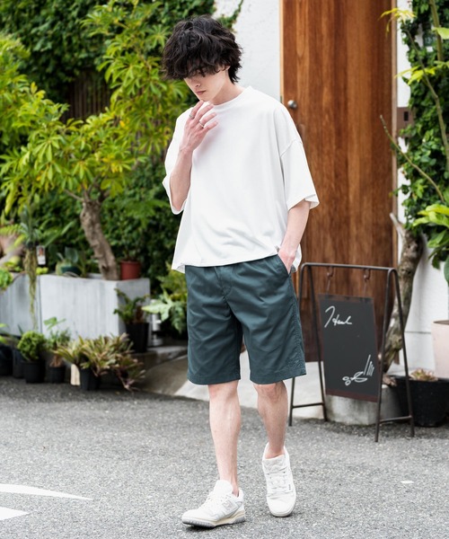 LOGOS(ロゴス)の「LOGOS 20×20ツイルロゴ刺繍イージーワイドショートパンツ(その他パンツ・メンズ・ブラック/ブルーグレー/モスグリーン/オレンジ/ベージュ・M/L/XL)」の20枚目の写真