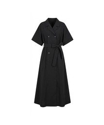 Double-Button Long Dress (2colors)