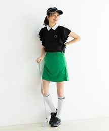 UNDOVE（アンドゥーブ）の「UNDOVEgolf【三枝こころコラボ】後ろプリーツスカート　　(ゴルフウェア/レディースゴルフ/golf/スポーツウェア/ゴルフスカート/ミニスカート/吸水速乾/UV/ストレッチ)（ゴルフグッズ）」