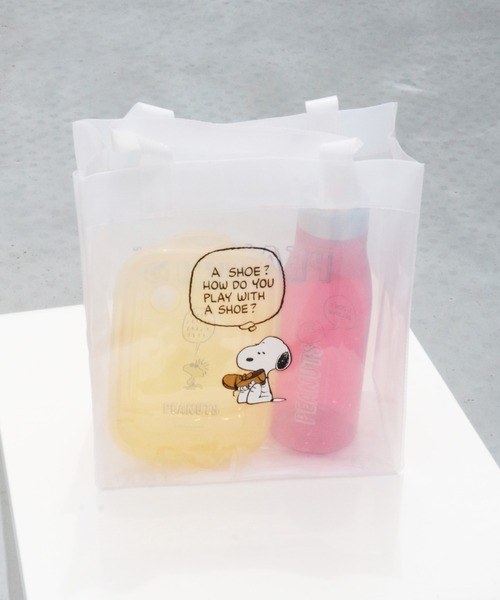 PEANUTS(ピーナッツ)の「〈PEANUTS/ピーナッツ〉スヌーピー カラーシリーズ ビニール ランチバッグ VBH1(エコバッグ/サブバッグ・レディース・イエロー/ブルー/グリーン/ピンク/レッド/ホワイト・ONE SIZE)」の1枚目の写真