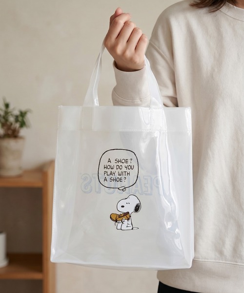 PEANUTS(ピーナッツ)の「〈PEANUTS/ピーナッツ〉スヌーピー カラーシリーズ ビニール ランチバッグ VBH1(エコバッグ/サブバッグ・レディース・イエロー/ブルー/グリーン/ピンク/レッド/ホワイト・ONE SIZE)」の18枚目の写真