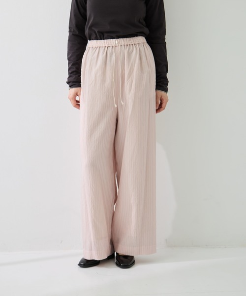 muller of yoshiokubo（ミュラーオブヨシオクボ）の「[muller of yoshiokubo/ミュラーオブヨシオクボ]STRIPE PANTS W/BELT（その他パンツ・レディース・ピンク/グレイッシュブルー・M/S）」の19枚目の写真