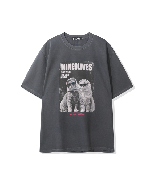 BLOW（ブロウ）の「PIGMENT_NINE9LIVES T-SHIRT [DEEP NAVY]（Tシャツ/カットソー・メンズ・その他・FREE/MEDIUM）」の5枚目の写真