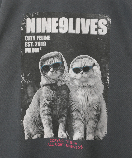 BLOW（ブロウ）の「PIGMENT_NINE9LIVES T-SHIRT [DEEP NAVY]（Tシャツ/カットソー・メンズ・その他・FREE/MEDIUM）」の7枚目の写真