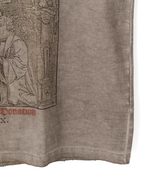 DANKE SCHON(ダンケシェーン)の「DankeSchon/ダンケシェーン/SPRAY BURN S/S TEE BIBLE(Tシャツ/カットソー・メンズ・グレー・L/M)」の6枚目の写真