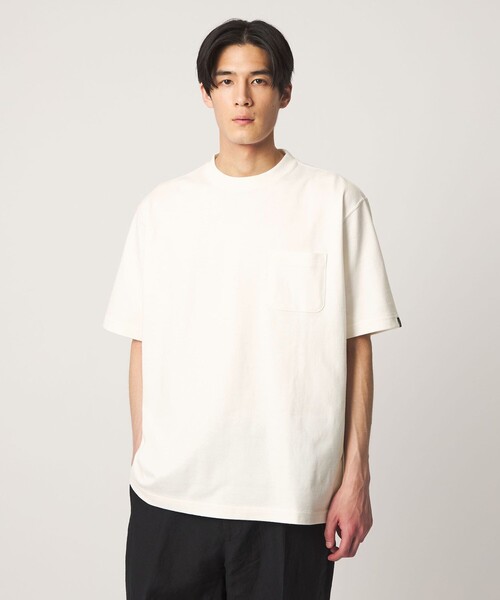 LOOPWHEELER（ループウィラー）の「＜LOOPWHEELER x LOWERCASE for UNITED ARROWS＞ヘヴィウェイト ポケットTシャツ（Tシャツ/カットソー・メンズ・ライトピンク/ブラック/ダークブラウン/ホワイト・M/S/L/XL）」の2枚目の写真