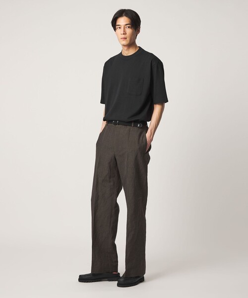 LOOPWHEELER（ループウィラー）の「＜LOOPWHEELER x LOWERCASE for UNITED ARROWS＞ヘヴィウェイト ポケットTシャツ（Tシャツ/カットソー・メンズ・ライトピンク/ブラック/ダークブラウン/ホワイト・M/S/L/XL）」の18枚目の写真