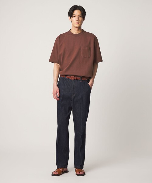 LOOPWHEELER（ループウィラー）の「＜LOOPWHEELER x LOWERCASE for UNITED ARROWS＞ヘヴィウェイト ポケットTシャツ（Tシャツ/カットソー・メンズ・ライトピンク/ブラック/ダークブラウン/ホワイト・M/S/L/XL）」の16枚目の写真