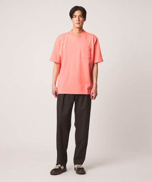 LOOPWHEELER（ループウィラー）の「＜LOOPWHEELER x LOWERCASE for UNITED ARROWS＞ヘヴィウェイト ポケットTシャツ（Tシャツ/カットソー・メンズ・ライトピンク/ブラック/ダークブラウン/ホワイト・M/S/L/XL）」の14枚目の写真