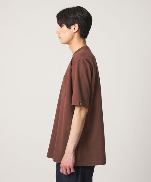 LOOPWHEELER（ループウィラー）の「＜LOOPWHEELER x LOWERCASE for UNITED ARROWS＞ヘヴィウェイト ポケットTシャツ（Tシャツ/カットソー・メンズ・ライトピンク/ブラック/ダークブラウン/ホワイト・M/S/L/XL）」の12枚目の写真
