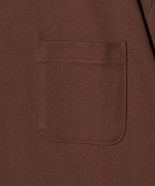 LOOPWHEELER（ループウィラー）の「＜LOOPWHEELER x LOWERCASE for UNITED ARROWS＞ヘヴィウェイト ポケットTシャツ（Tシャツ/カットソー・メンズ・ライトピンク/ブラック/ダークブラウン/ホワイト・M/S/L/XL）」の22枚目の写真