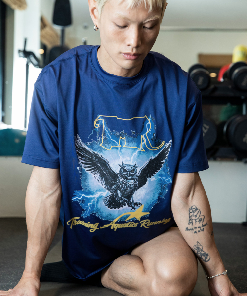 GLACK(グラック)の「GTTAR004 ミケニックアウル半袖Tシャツ (ブルー)(Tシャツ/カットソー・レディース・その他・MEDIUM/LARGE)」の4枚目の写真