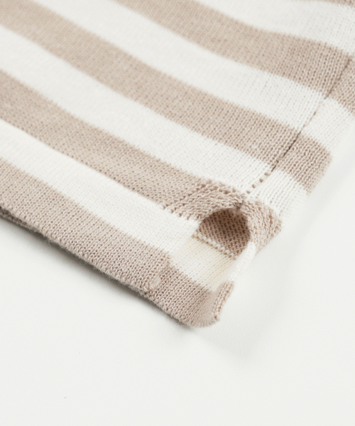 FRIZMWORKS(フリズムワークス)の「STRIPE KNIT LONG SLEEVE _ BEIGE(ニット/セーター・メンズ・その他・SMALL/MEDIUM/LARGE/X-LARGE)」の5枚目の写真