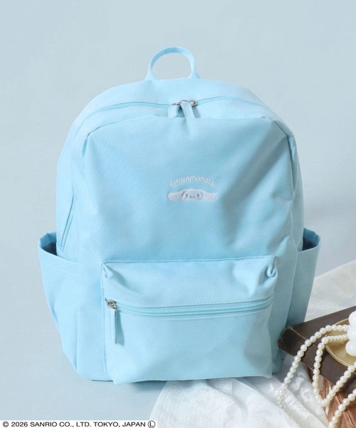 ★新作★スーちゃん＆ビリーくん　リュック　ボディバッグ　ハンドメイド　水色系 セール】Sanrio（サンリオ）キャラクターワンポイント刺繍リュック