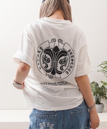 PUレザー アップリケ Tシャツ / PU Leather Applique T-Shirt