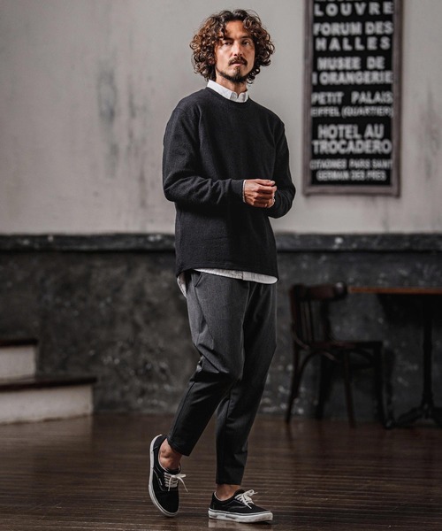CAMBIO(カンビオ)の「mlt5713-シャギーオーバーサイズカットソー(CMB-R0229)(Tシャツ/カットソー・メンズ・グレー/ブラック/ブラウン・L/M/S)」の7枚目の写真