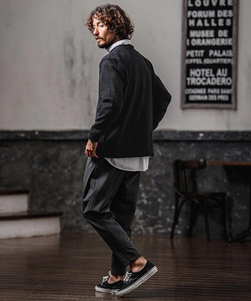 CAMBIO(カンビオ)の「mlt5713-シャギーオーバーサイズカットソー(CMB-R0229)(Tシャツ/カットソー・メンズ・グレー/ブラック/ブラウン・L/M/S)」の8枚目の写真