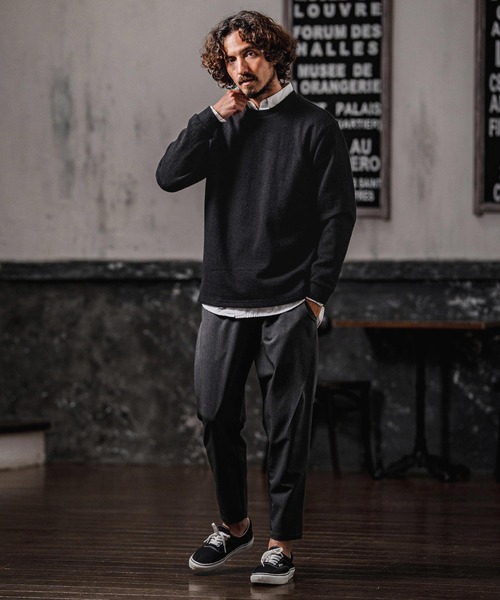 CAMBIO(カンビオ)の「mlt5713-シャギーオーバーサイズカットソー(CMB-R0229)(Tシャツ/カットソー・メンズ・グレー/ブラック/ブラウン・L/M/S)」の9枚目の写真