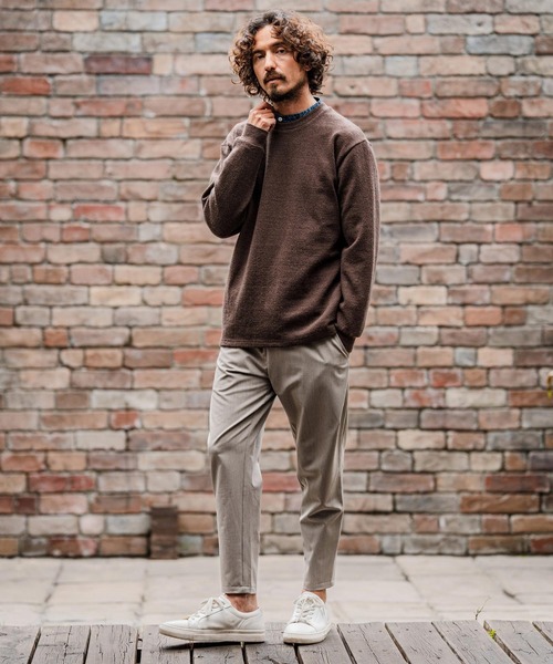 CAMBIO(カンビオ)の「mlt5713-シャギーオーバーサイズカットソー(CMB-R0229)(Tシャツ/カットソー・メンズ・グレー/ブラック/ブラウン・L/M/S)」の19枚目の写真