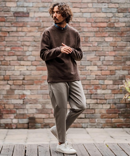 CAMBIO(カンビオ)の「mlt5713-シャギーオーバーサイズカットソー(CMB-R0229)(Tシャツ/カットソー・メンズ・グレー/ブラック/ブラウン・L/M/S)」の20枚目の写真