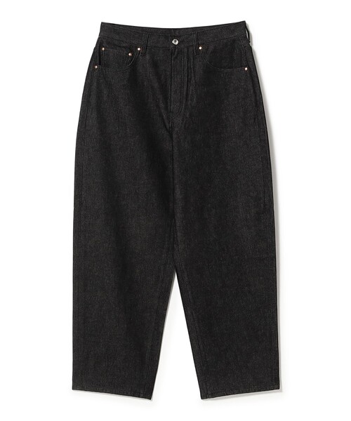 BEAMS F（ビームスエフ）の「Traditional Weatherwear / UNIONSLACKS 112 ブラックデニム テーパードパンツ（その他パンツ・メンズ・ブラック・M/S/XS）」の2枚目の写真