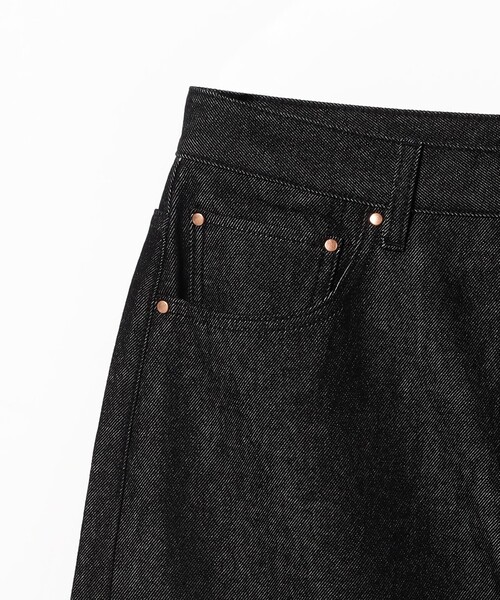 BEAMS F（ビームスエフ）の「Traditional Weatherwear / UNIONSLACKS 112 ブラックデニム テーパードパンツ（その他パンツ・メンズ・ブラック・M/S/XS）」の3枚目の写真