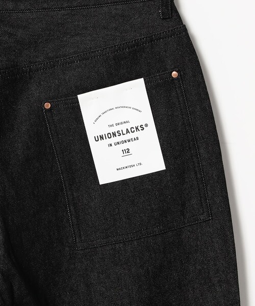 BEAMS F（ビームスエフ）の「Traditional Weatherwear / UNIONSLACKS 112 ブラックデニム テーパードパンツ（その他パンツ・メンズ・ブラック・M/S/XS）」の7枚目の写真