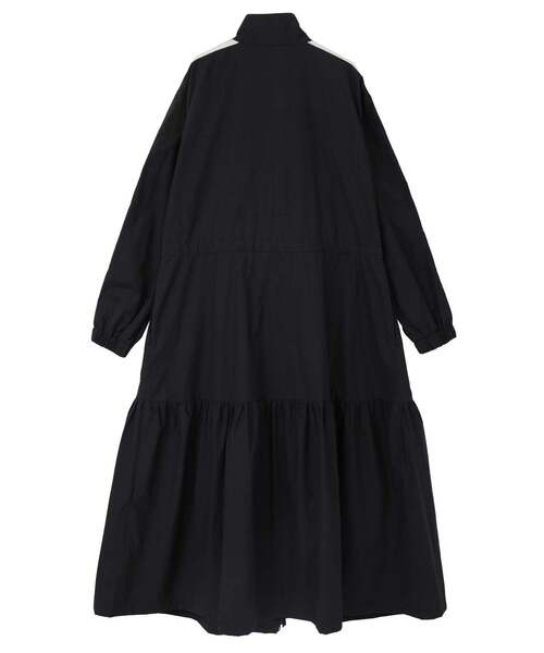 CONVERSE TOKYO（コンバーストウキョウ）の「【CONVERSE TOKYO】SIDE LINE TRACK TIERED DRESS / トラックジャージ / ジャージワンピース / スタンドカラー / ジップアップ  / 羽織り / コート（ワンピース・レディース・カーキ/ブラック/ブルー・FREE）」の21枚目の写真