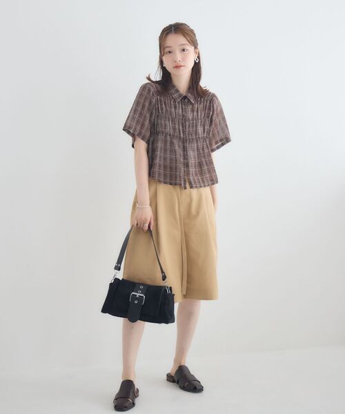 RETRO GIRL(レトロガール)の「ベルトバックルミニバッグ(ショルダーバッグ・レディース・ブラック/ブラウン/オフホワイト・ONE SIZE)」の11枚目の写真