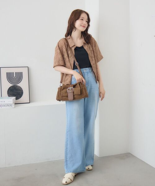 RETRO GIRL(レトロガール)の「ベルトバックルミニバッグ(ショルダーバッグ・レディース・ブラック/ブラウン/オフホワイト・ONE SIZE)」の17枚目の写真