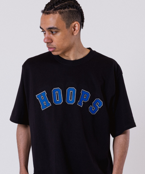 ALL DAY HOOPS(オールデイフープス)の「フープスバスティロゴオーバーサイズ半袖Tシャツブラック(Tシャツ/カットソー・メンズ・その他・1/2/3/WOMENS)」の2枚目の写真