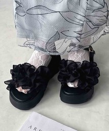 AS KNOW AS plus | シャイニーフリル厚底ストラップサンダル AS KNOW AS plus × VIVIANコラボ 【ZOZOTOWN限定アイテム】(サンダル)