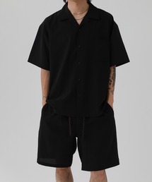 MANYMENMANYMINDS / AIRLEAKFABRIC/半袖オープンカラーシャツ/ショートパンツ/セットアップ