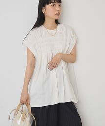 AMERICAN HOLIC | 【接触冷感・UVカット】シャーリングプルオーバー(Tシャツ/カットソー)