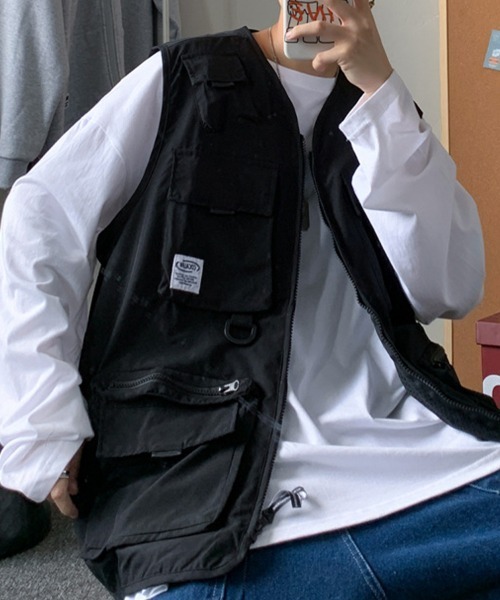 KELVIN(ケルヴァン)の「Field Pocket Vest フィールドポケットベスト(その他アウター・メンズ・ブラック・MEDIUM/LARGE)」の1枚目の写真