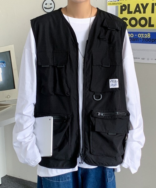 KELVIN(ケルヴァン)の「Field Pocket Vest フィールドポケットベスト(その他アウター・メンズ・ブラック・MEDIUM/LARGE)」の6枚目の写真