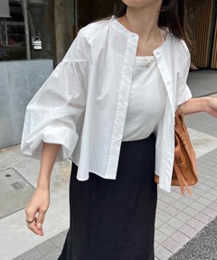 WEB限定】ピンタックチュニックブラウス/24SS（シャツ/ブラウス 