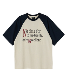 No time ナグラン配色オーバー半袖ネイビー