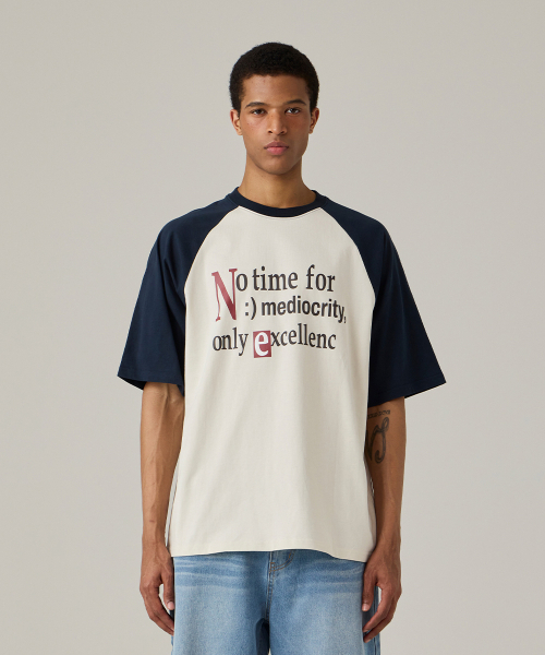 URBANAGE(アーバンエイジ)の「No time ナグラン配色オーバー半袖ネイビー(Tシャツ/カットソー・レディース・その他・MEDIUM/LARGE)」の12枚目の写真