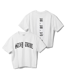 カーブドステイトゥルーセミクロップ半袖Tシャツ - ホワイト