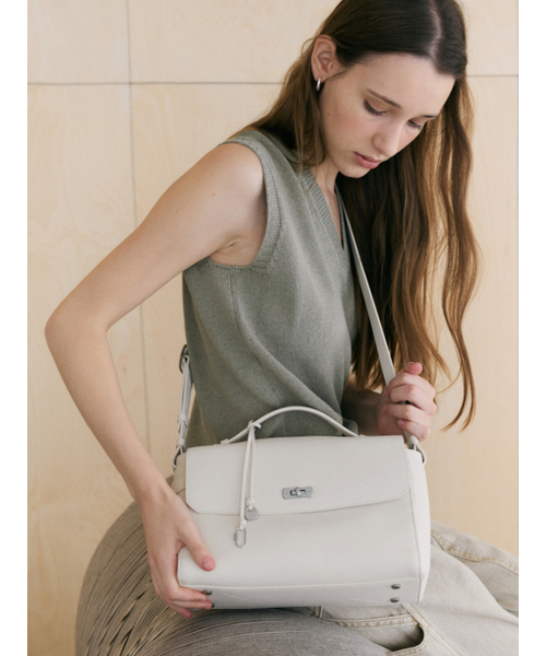 DEMERIEL（ドゥメリエル）の「Sally Satchel Bag Ivory（トートバッグ・レディース・その他・FREE）」の2枚目の写真