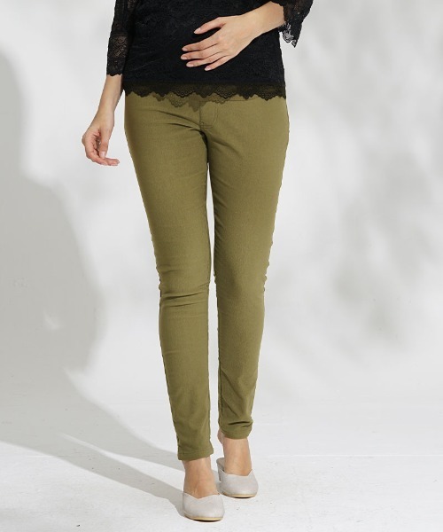 SweetMommy（スウィートマミー）の「究極の細見え 美脚マタニティスキニー  選べる2タイプ ［ライトタイプ/ベーシックタイプ］（マタニティウェア/グッズ・レディース・ブラック/ライトベージュ/ベージュ/ネイビー/ブラック系その他/ブルー/オフホワイト/チャコール/ライトピンク/カーキ/ブルー系その他/ブルー系/オリーブ/ホワイト系その他/カーキ系/ブルー系1/グレー/ネイビー系/ブラック系/チャコールグレー/グレイッシュベージュ・L/M/S/LL/3L）」の12枚目の写真