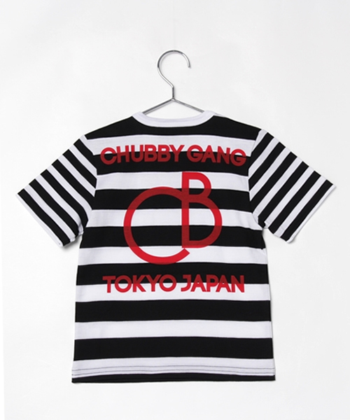 CHUBBYGANG（チャビーギャング）の「バイボーダー　5分袖Tシャツ（Tシャツ/カットソー・キッズ・ブラック/レッド・110/130/80/120/100/90）」の3枚目の写真