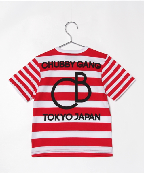 CHUBBYGANG（チャビーギャング）の「バイボーダー　5分袖Tシャツ（Tシャツ/カットソー・キッズ・ブラック/レッド・110/130/80/120/100/90）」の4枚目の写真