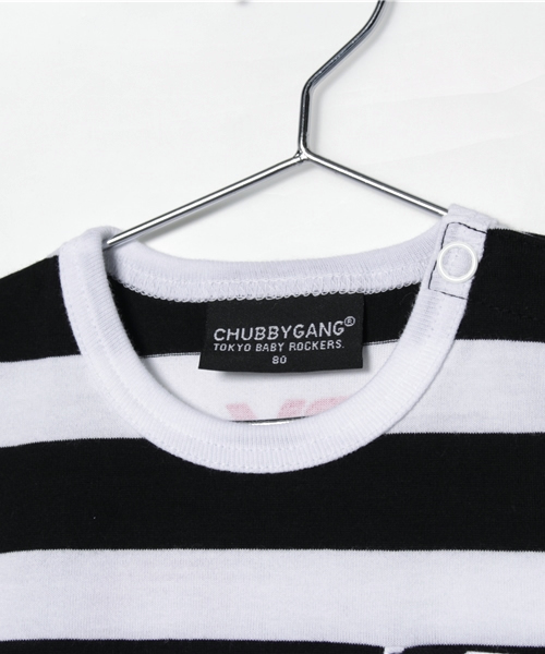 CHUBBYGANG（チャビーギャング）の「バイボーダー　5分袖Tシャツ（Tシャツ/カットソー・キッズ・ブラック/レッド・110/130/80/120/100/90）」の5枚目の写真