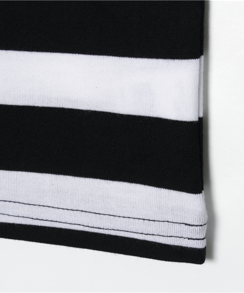 CHUBBYGANG（チャビーギャング）の「バイボーダー　5分袖Tシャツ（Tシャツ/カットソー・キッズ・ブラック/レッド・110/130/80/120/100/90）」の9枚目の写真