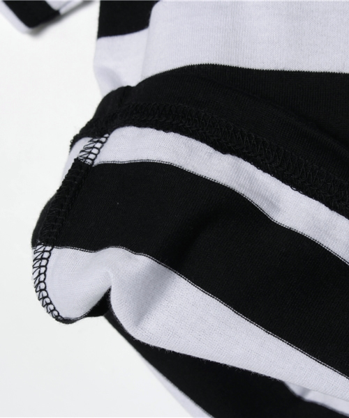 CHUBBYGANG（チャビーギャング）の「バイボーダー　5分袖Tシャツ（Tシャツ/カットソー・キッズ・ブラック/レッド・110/130/80/120/100/90）」の10枚目の写真