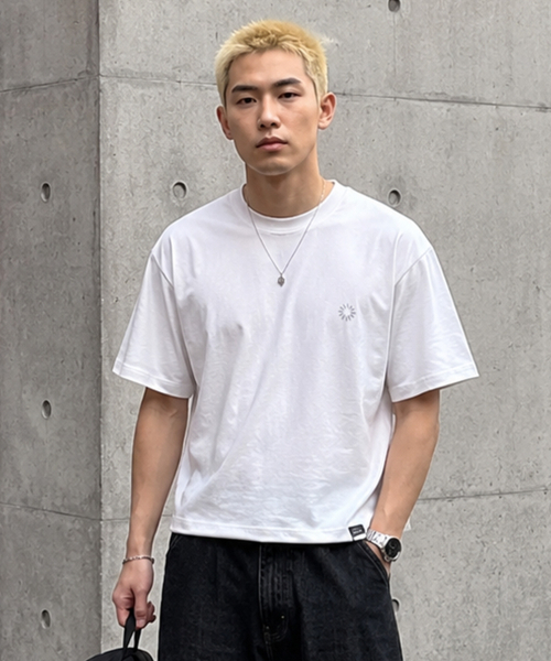 PEID(ペイド)の「PD エッセンシャル クロップ 半袖Tシャツ ホワイト(Tシャツ/カットソー・メンズ・ホワイト・1/2/3)」の7枚目の写真