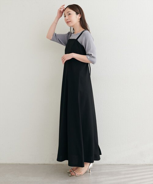 natural couture(ナチュラルクチュール)の「ラメリブ5分袖ニット(ニット/セーター・レディース・オフホワイト/グレー/ピンク/サックスブルー/パープル・FREE)」の22枚目の写真